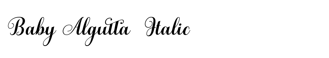 Baby Algutta  Italic